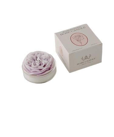 Scented Candle Rose Shaped Aromatherapy Candle Soy Wax Jar Candle for Home Gifts for Women Candle Cereal Candle Candles 106G (Lavender) 24072411CX