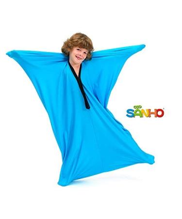 SANHO Dynamic Movement Sensory Body Sock - Updated Version , Bright blue (Small) Small Bright Blue