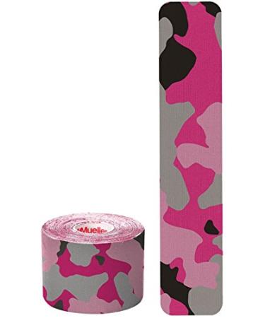 Mueller Sports Medicine Kinesiology Tape I-Strip Roll (20 Strips) Pink Camo 2 x 9.75