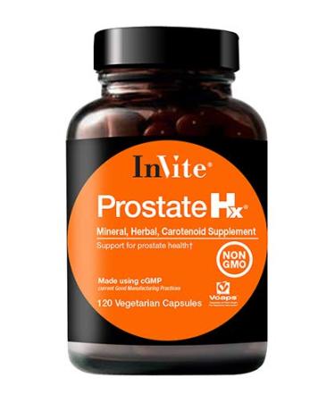 Invite Health Prostate Hx Health Supplement for Men Provides Advanced Support for Prostate Health Non-GMO Dietary Supplement 120 Vegetarian Capsules
