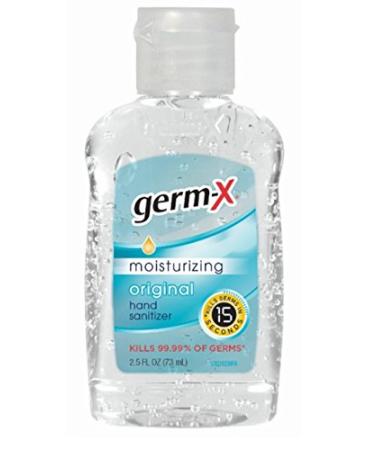 Germ-X Hand Sanitizer  Original  Travel Size  2.5 Fluid Ounce 2.5 Fl Oz (Pack of 1) Original