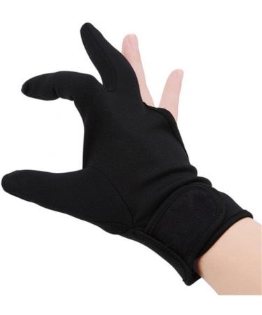 Heat Resistant Gloves for Hair Styling Professional Heat Resistant Protection Gloves for Hair Styling Curling Wand Flat Iron Unisex Anti-hot Insulation Three Finger Glove (black) - Buy Online on GoSupps.com