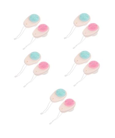 FRCOLOR Pack of 10 Double-Sided Facial Cleansing Brush Tool for Facial Cleansing Face Scrub Exfoliating Face Wash Makeup Remover Bathroom Supply Face Washer