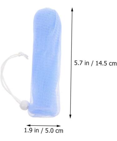 Healeved 10pcs Foaming Soap Mesh Bag Face Soap Pouch Soap Exfoliating Scrubber for Body Drawstring Soap Bags 14.5x5cm As Shown 1 - Buy Online on GoSupps.com