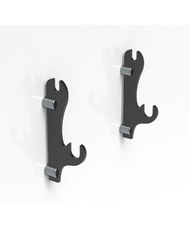 QIXIN Two-Layer Wall-Mounted Samurai Sword Stand - Black | Sword Holder Display Stand for All Swords - Buy Online on GoSupps.com