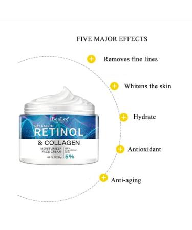 Retinal & Collagen Anti-Aging Face Cream Set - Firm Skin Reduce Neck Wrinkles & Moisturize for Smooth Tender Skin - International Shipping Available - Buy Online on GoSupps.com