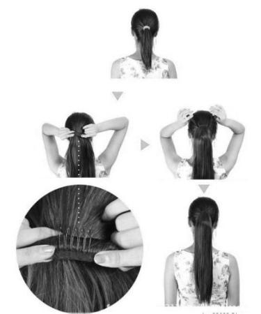 CAISHA 50cm Ponytail Braid Hair Extension - Curly Black Brown Hairpiece with 2 Bands | Shop Now! - Buy Online on GoSupps.com