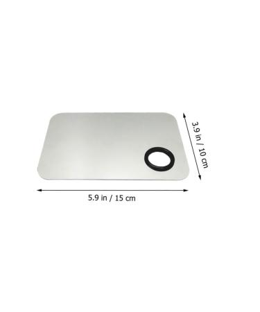 Minkissy Stainless Steel Makeup Palette Set | Beauty Salon Spatula & Mixing Tool | 15x10cm Black | Ideal for Makeup Artists - Buy Online on GoSupps.com