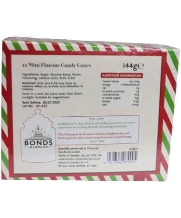 Bonds of London Mint Candy Canes - Refreshing Festive Treats (Pack of 3) - Buy Online on GoSupps.com