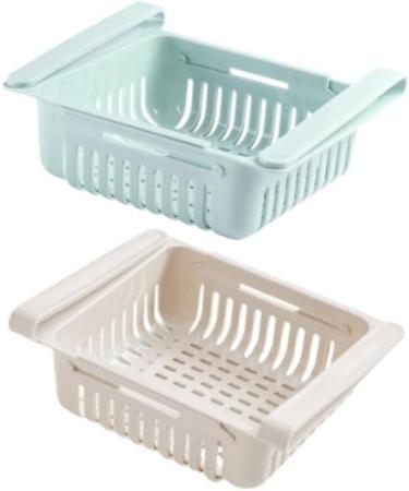 Zerodeko 6 Pcs Hanging Container Basket Fridge Tidy Boxes Food Drain Storage Crisper Drainage Tank Fruit - Buy Online on GoSupps.com