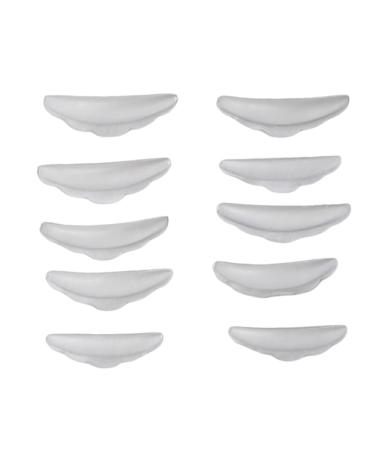 dijiusidy 5 Pairs Lash Curlers Lashes Lift Silicone Eyelash Tool Convenient Household Eyes Hair Brush Styling Cosmetic Tools Transparent