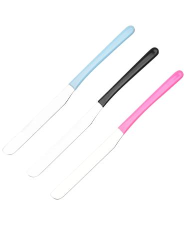FRCOLOR 9 Pcs Stainless Steel Toning Sticks Set | Multifunctional Cosmetic Spatula Tool for Pigment Mixing & Liquid Foundation - Assorted Colors - Buy Online on GoSupps.com