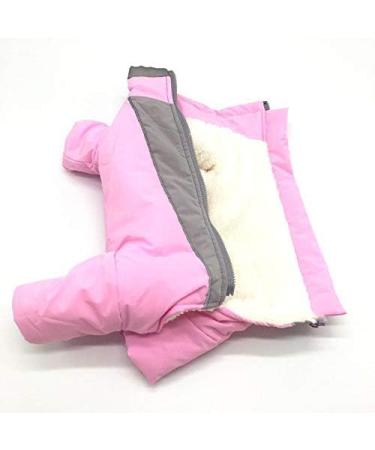 Waterproof Dog Jacket - Fleece Lined Warm Winter Coat for Female Dogs - Pink Size M - Shop Now! - Buy Online on GoSupps.com
