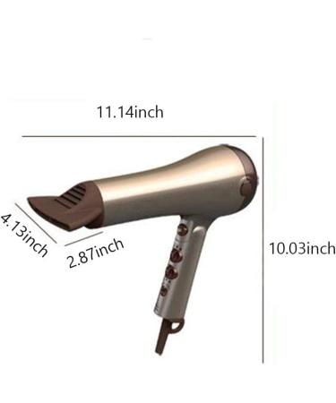 JYYBN Hair Dryers Professional 2000W Household Ionic Technology 2 Speed 3 Heat with Collecting Nozzle Constant Temperature Nursing Technology Portable Folding for Household and Salon Black - Buy Online on GoSupps.com