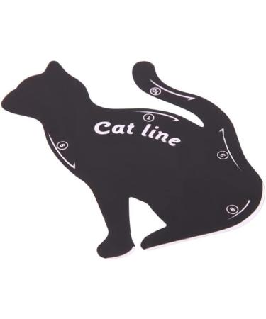 2 pi ces mod le d'eye-liner pour chat mat riau PVC de qualit sup rieure applicateurs de maquillage pour les yeux fum s outil pochoir guide d'eye-liner en forme chat pour d butant en ma - Buy Online on GoSupps.com