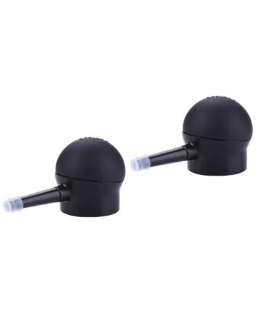 SOESFOUFU 2 Pcs Silicone Nozzle Thickening Hair Spray Hair Styling Spray Applicator Black