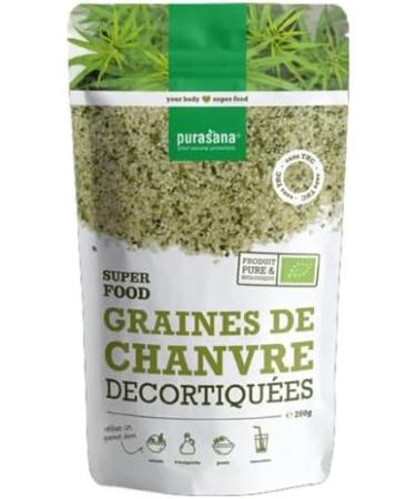 Purasana Graines De Chanvre Decortiquees Bio 200g - Buy Online on GoSupps.com