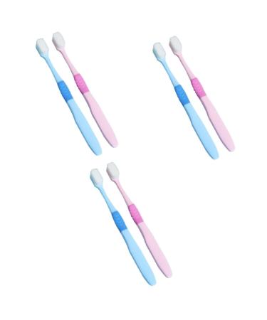 ULTECHNOVO 6 pcs toothbrush adult captivity miss pp