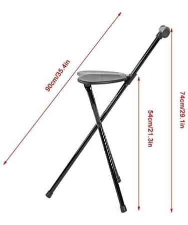 SilteD Unisex Foldable Crutch Multifunctional Lightweight Folding Aluminum Cane with Seat 3 Legs Handle Cane Walking Stick for Trade Fair Shows Traveling Resting Crutches - Buy Online on GoSupps.com