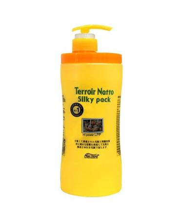 Terroir Natto Silky Pack Hi Power LPP 33.8oz /1000ml Hair Pack treatment - Beans protein/Herb extract - Damaged Hair & Before After Chemical Treatment