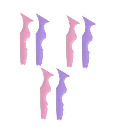 Balacoo 6 Pcs Silicone Beauty Ruler Facial Tool Mascara Drawing Reusable Eyeliner Aid Supplies Massage