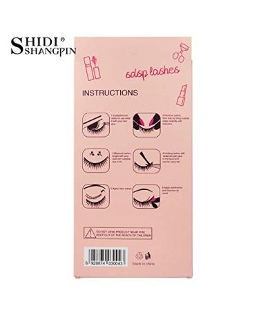 Shidishangpin 7 Pairs 3D Natural False Eyelashes - Soft Thick Handmade Multi-Layered Lash Extensions for Stunning Makeup - Buy Online on GoSupps.com
