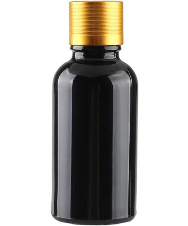 Tianzd 4-Piece 30ml Gloss Black Glass Bottles - Sealed Stopper & Gold Aluminum Caps for Essential Oils Fragrance Perfume & Aromatherapy - Buy Online on GoSupps.com