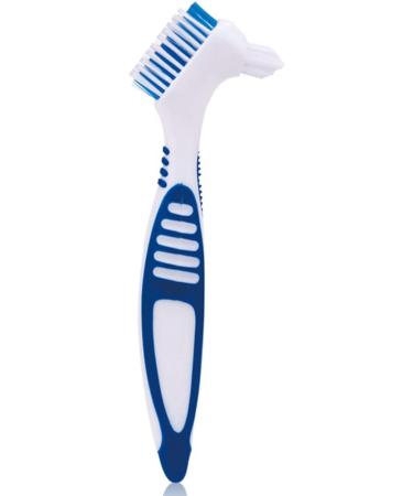 Persdico Eco-Friendly Denture Toothbrush Double Brush Head Soft Non-Slip Handle for Effective Cleaning - Buy Online on GoSupps.com