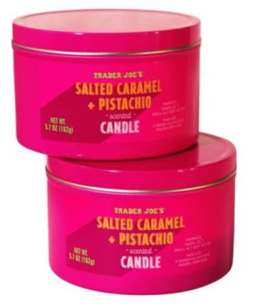 Trader Joe's 2 Candles Salted Caramel+Pistachio (5.7 oz)