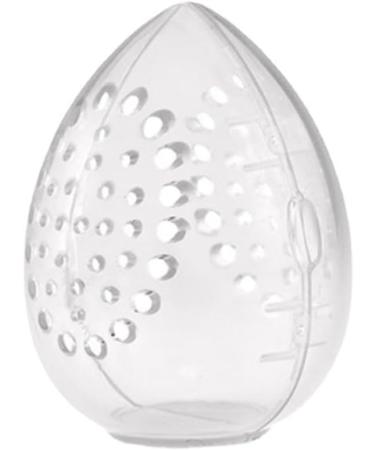 Qyrugcxs Sponge Storage Box Makeup Powder Puff Empty Egg Shaped Transparent Powder Puff Makeup Storage Box - Buy Online on GoSupps.com