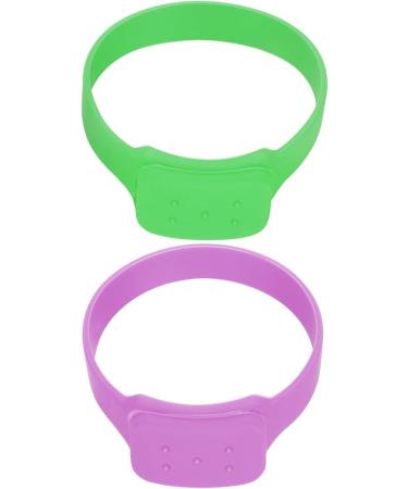 DOITOOL 2pcs Portable Mini Dispensing Bracelet Set - Green & Purple Wristband - Buy Online on GoSupps.com