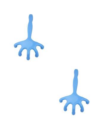Minkissy portable massage device full body massage device mini massage device foot massager back scratch tool five-finger-shape massager TV massage device care scroll wheel scratch 2 pieces