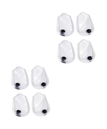 Mobestech 4 Pairs Heel Pad Gel Heel Inserts Orthopedic Insoles Shoe Cushions Correcting O/x Leg Insoles Gel Heel Cushions Gel Heel Liners Gel Men and Women Sole of Foot
