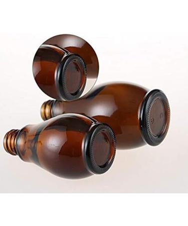 VASANA 2PCS Empty Refillable Amber Glass Lotion Pump Press Bottles Jars Makeup Face Cream Toiletries Toner Liquid Travel Containers Emulsion Essential Oil Dispenser 50 ml - Buy Online on GoSupps.com