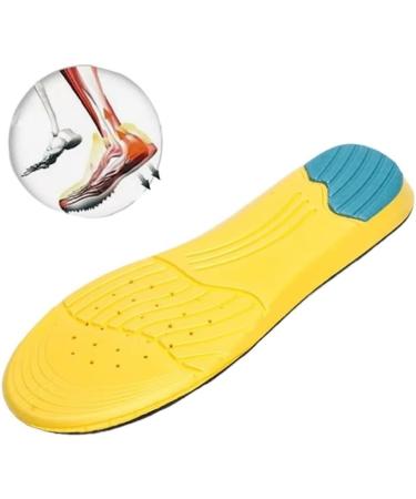 Buy Memory Foam Sport Insoles - Breathable Outdoor Running Shoe Inserts Pad with Silicone Gel Heel Cushion - Medium Size - Buy Online on GoSupps.com