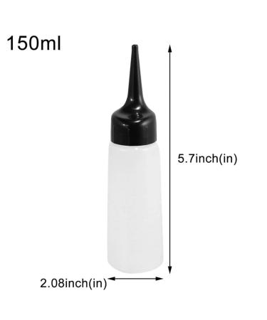 Plastic Leakproof Applicator Bottle for Hair Color - 5oz Salon Hair Dye Tool - Buy Online on GoSupps.com