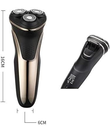 Premium Waterproof Electric Shaver for Men - Cordless Rechargeable Rotary Razor with Pop-up Trimmer (Blue) - Ideal for Wet & Dry Use - Buy Online on GoSupps.com