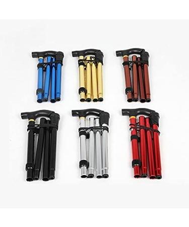 Walking Stick Crutches Excellent Cane Elderly Person Crutch Recovering After Surgery Folding and Telescopic Ultra-Light Four-Knuckle Stick Decorate Lucky Star Chocolate - Buy Online on GoSupps.com