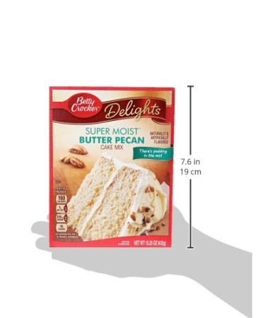 Betty Crocker Super Moist Butter Pecan Cake Mix 15.25 oz - Deliciously Moist Cake Mix - Buy Online on GoSupps.com