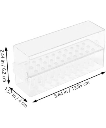 POPETPOP Nail Art Storage Box Nail Drills for Acrylic Nails Professional Drill Bits for Nails Hex Socket Organizer Nail Art Salon Goods Hex Magnetic Holder Nail Manicure Tool Abs - Buy Online on GoSupps.com