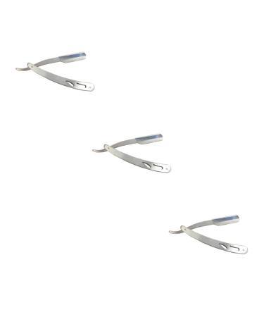 Beaupretty 3pcs Razor Blade Razor Stainless Steel Main Scraper Man