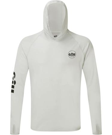 GILL Men's XPEL Long Sleeve Fishing Sun Hoodie - Medium Glacier | 50+ UV Protection, Water & Stain Repellent - Buy Online on GoSupps.com