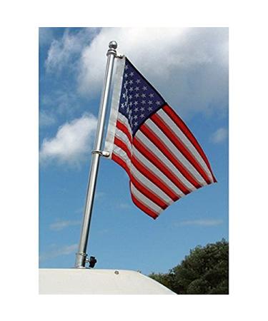 Taylor Made Products 902 Boat Flag Pole Kit, Stainless Steel, 18 inch