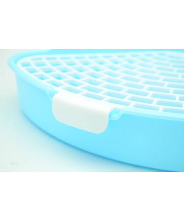 Triangle Potty Trainer Corner Litter Box for Small Pets - Rubyhome Blue - Buy Online on GoSupps.com