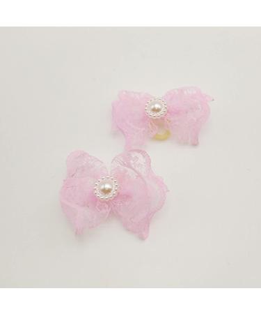 NA 20 Pcs Dog Hair Bows Pink Blue Purple Green Dog Bowknot Headwear Rubber Hair Band for Pet Dog Cat Hair Decoration - Buy Online on GoSupps.com