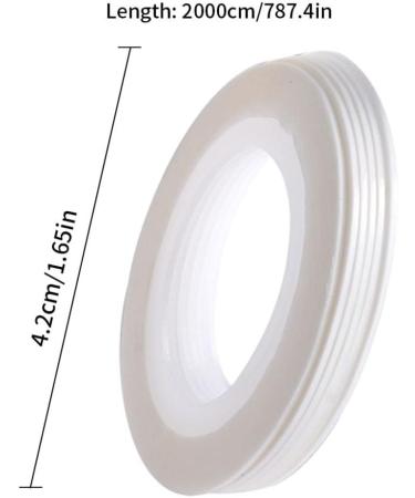 Art Decoration Nail Nail Striping Tape Line Rolls Striping Tape Line Nail Art Decoration Stickers DIY Nail Tip White Striping Tape Designs - Buy Online on GoSupps.com