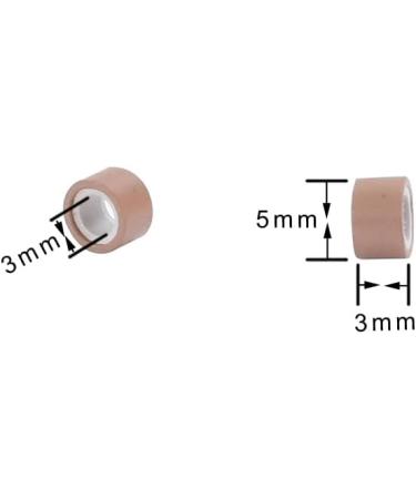 500pcs 5.0X3.0X3.0mm Silicone Micro Rings Links Beads for Hair Extensions (Light Brown) 500 pieces Light Brown - Buy Online on GoSupps.com
