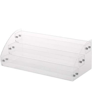 AYNEFY Acrylic Nail Polish Stand - 3 Layers Makeup Organizer Display - Clear Storage Holder (31x13.3x11cm) for All Nail Polish Enthusiasts - Buy Online on GoSupps.com