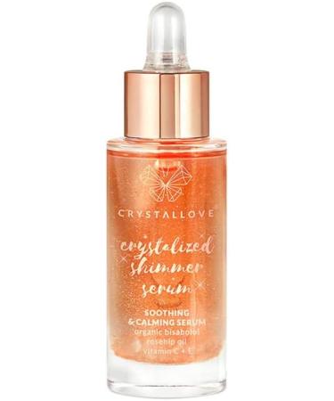 CRYSTALLOVE Rose Quartz & Bisabolol Face Serum - Serum for All Skin Types - 30ml - Vitamin E C - Soothing Brightening & Nourishing Serum for Face Neck & D collet  - Buy Online on GoSupps.com