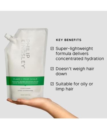  Philip Kingsley Philip Kingsley | Flaky/Itchy Scalp Conditioner | Anit-Dandruff Conditioner For Flaky Itchy Dry or Oily Scalps | Cleansing Scalp Care | Moisturizes Soothes and Detangles | 1000ml Refill Pouch - Buy Online on GoSupps.com